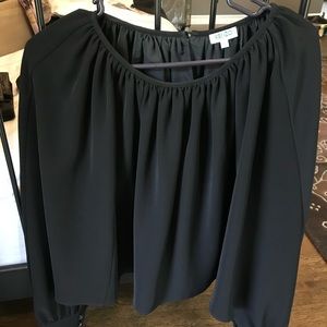 Kenzo cape like black blouse